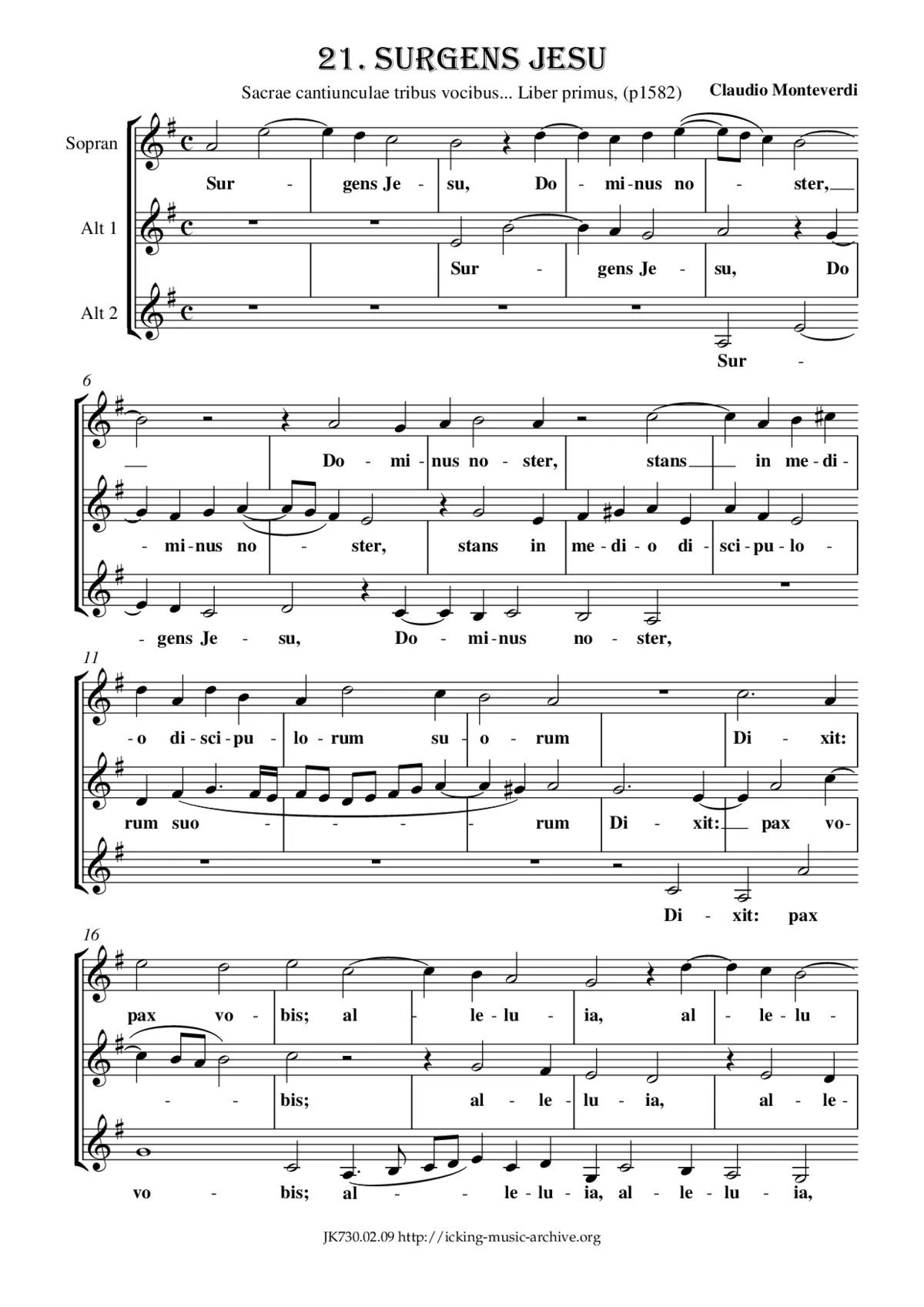 Surgens Jesus Dominus noster - Page 1