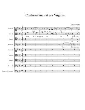 Confirmatum est cor Virginis