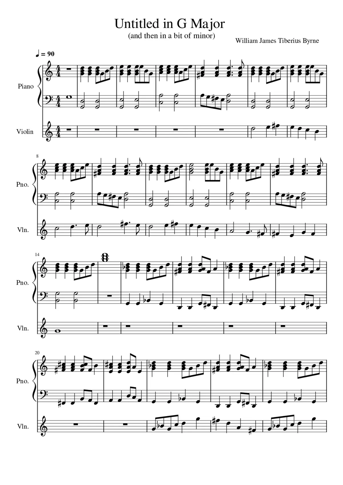 Untitled in G Major - Page 1