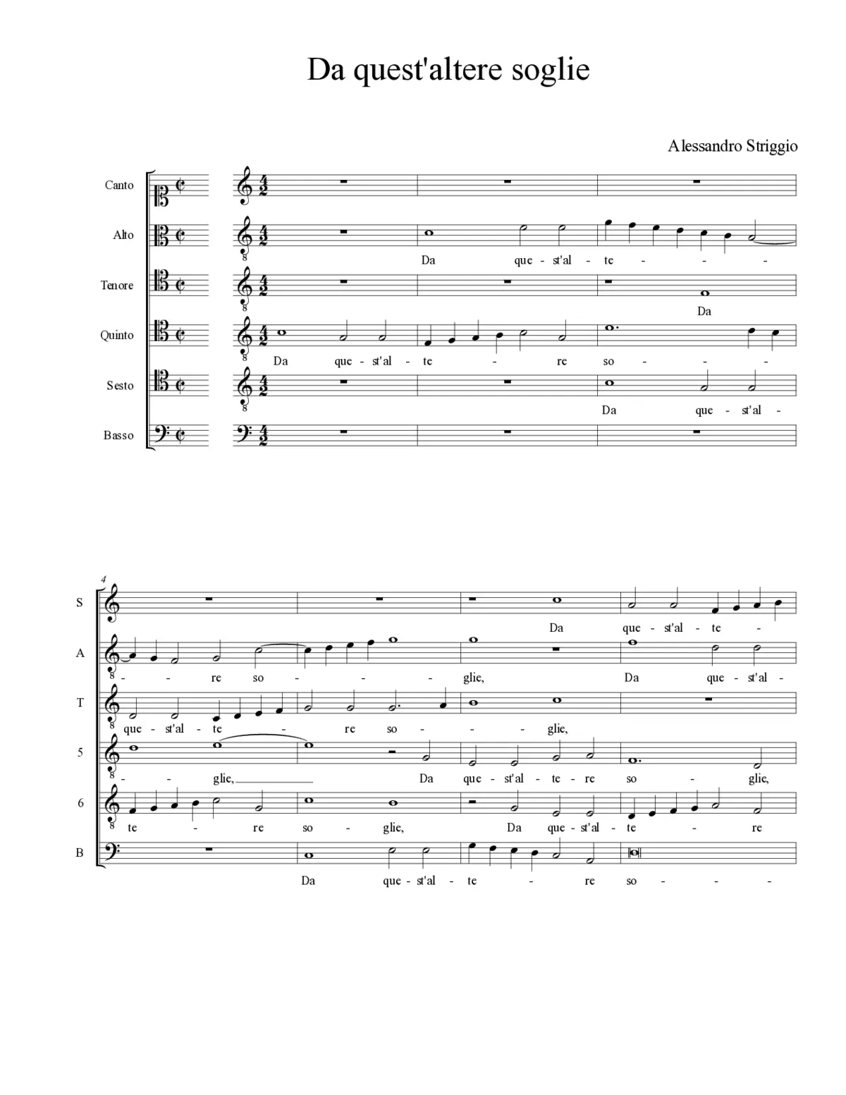 Da quest'altere soglie - Page 1