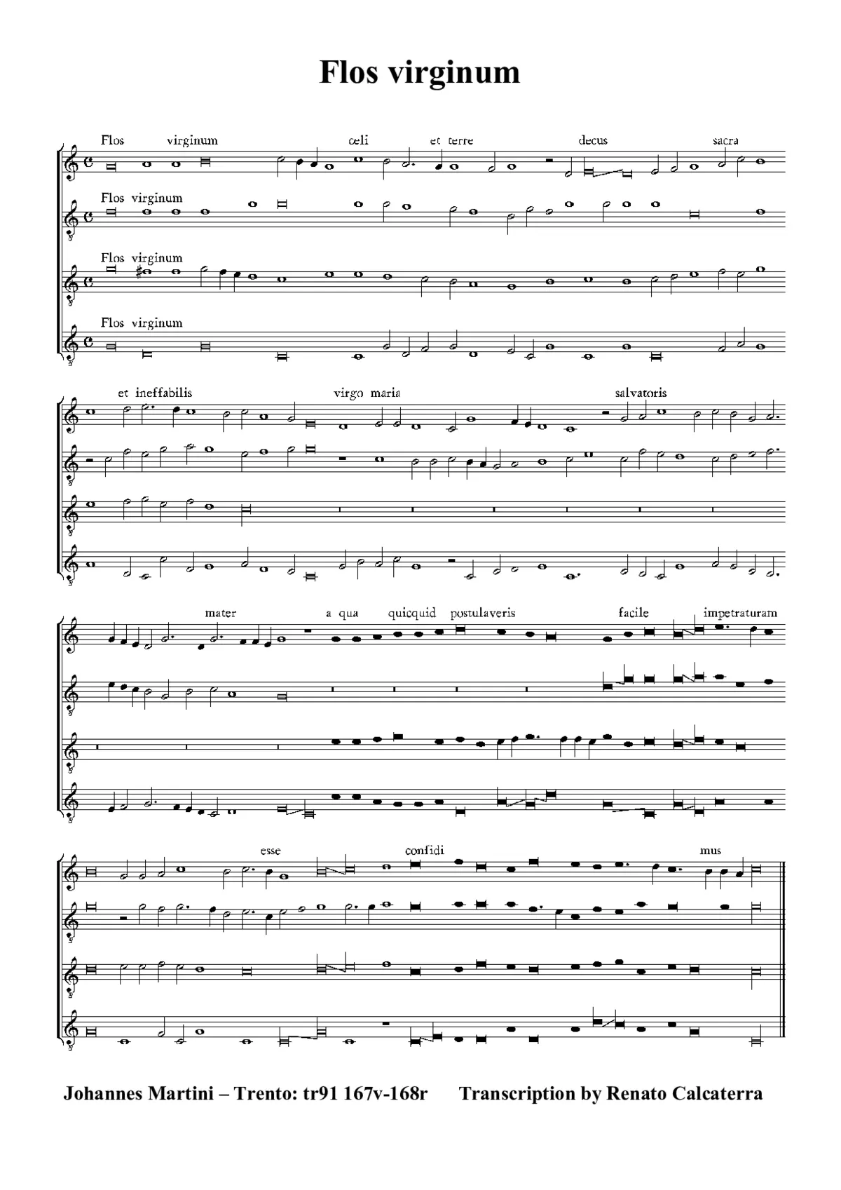 Flos virginum - Page 1