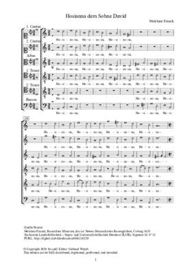 Hosianna dem Sohne David a 6