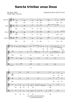 Sancta trinitas unus Deus