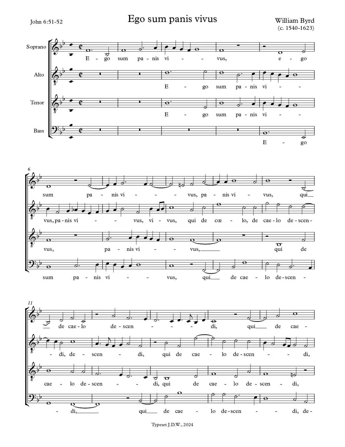 Ego sum panis vivus - Page 1