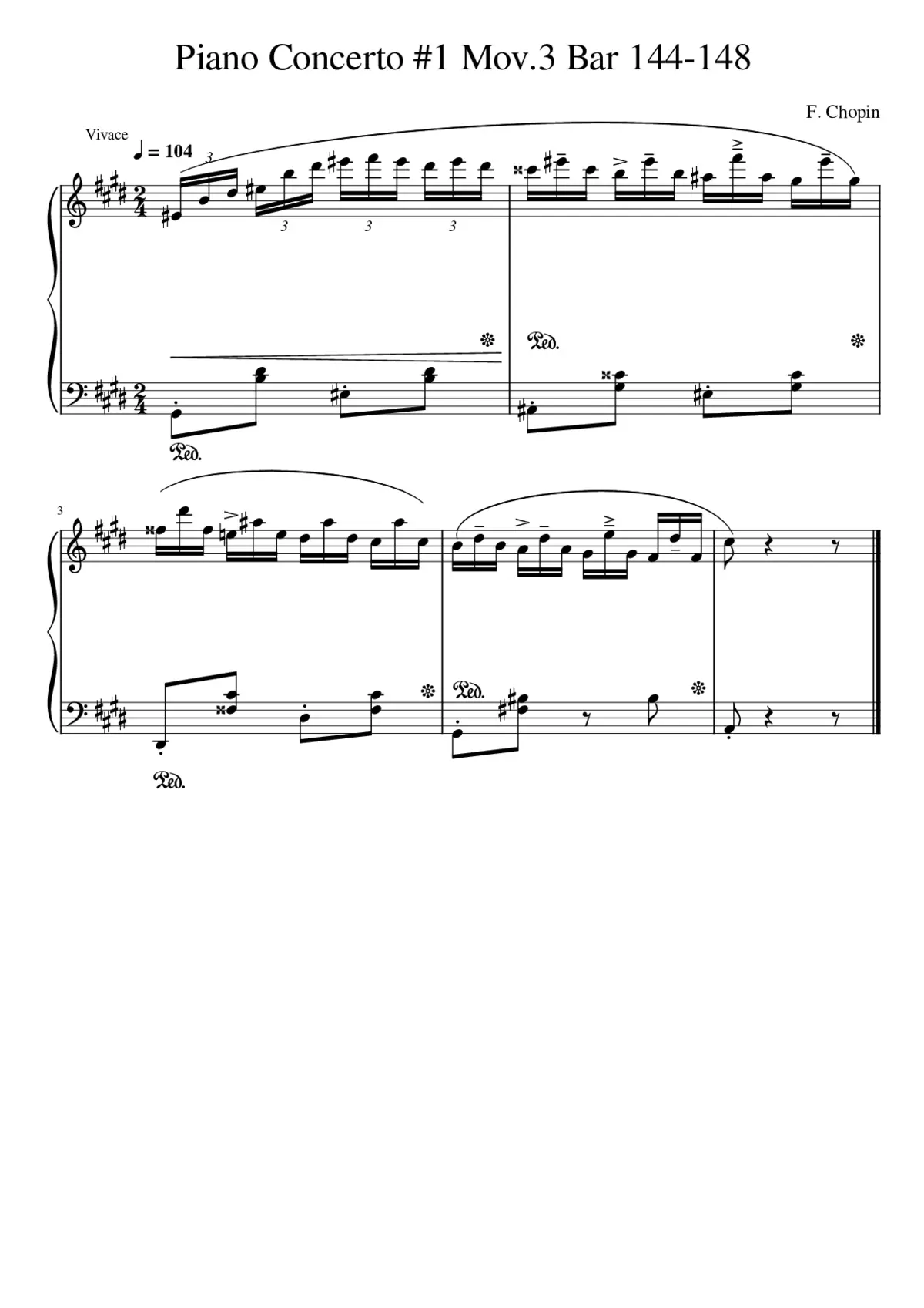 Piano Concerto No.1 Op.11 - Page 1