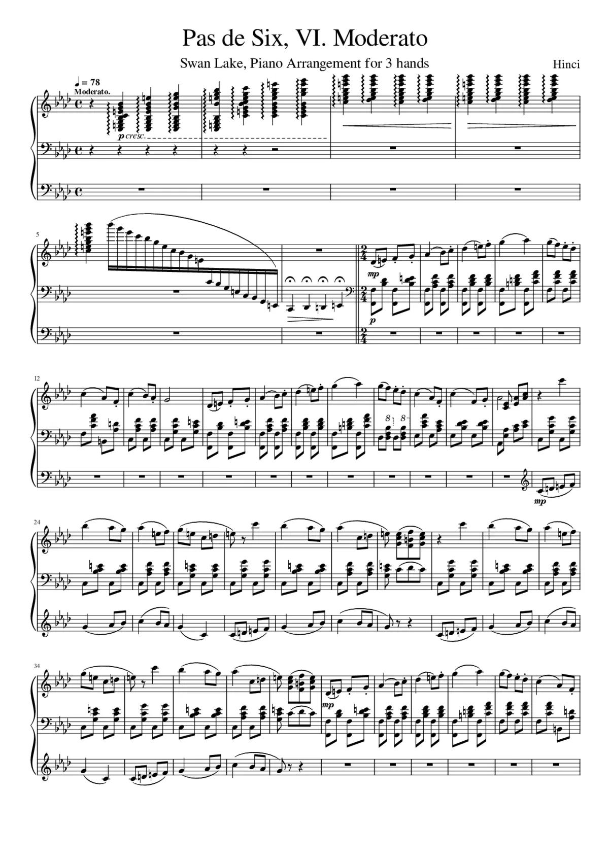 Swan Lake (ballet) Op.20 - Page 1