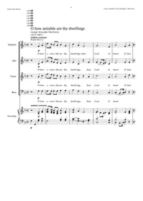 O how amiable are thy dwellings