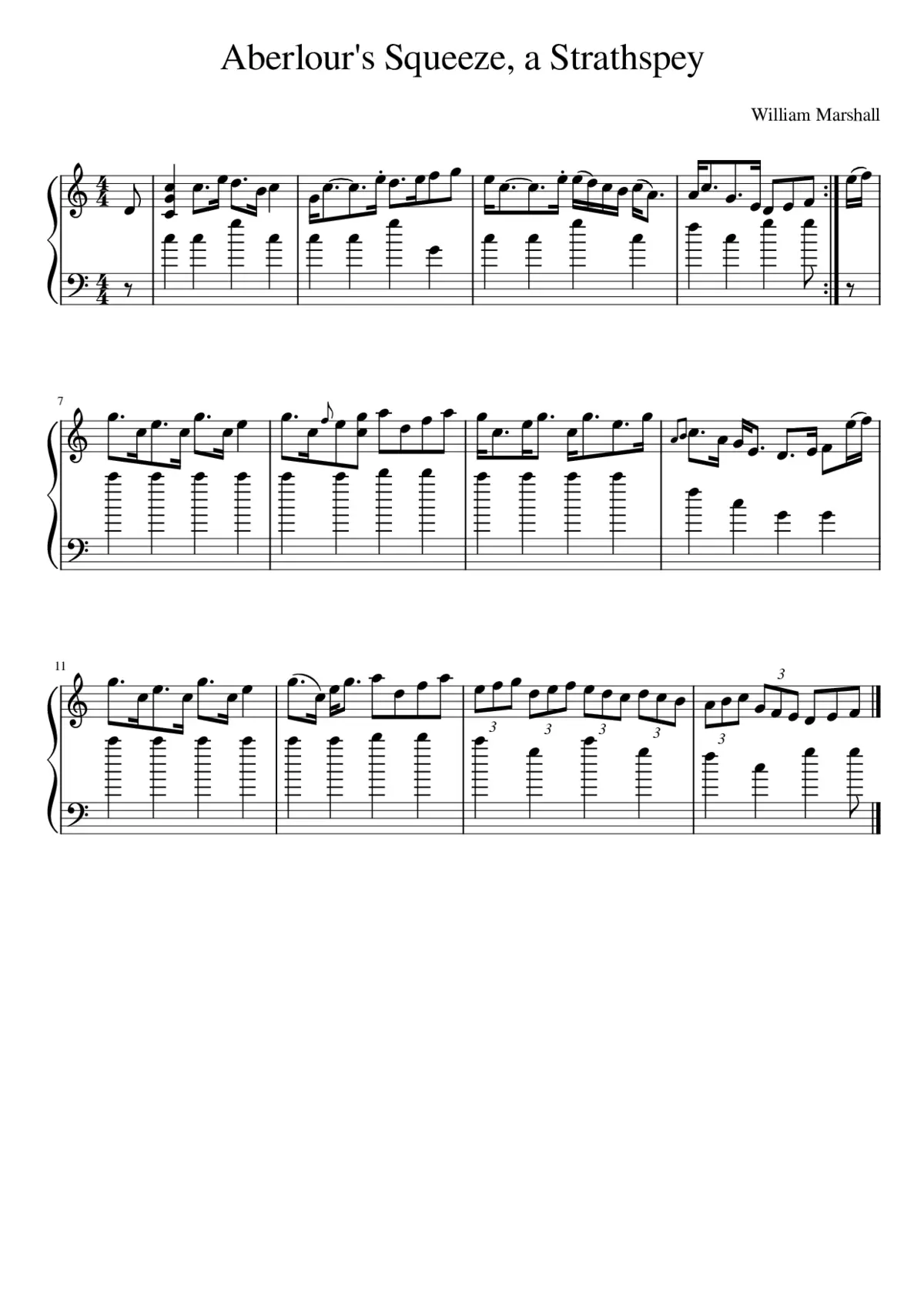 Aberlour's Squeeze a Strathspey - Page 1