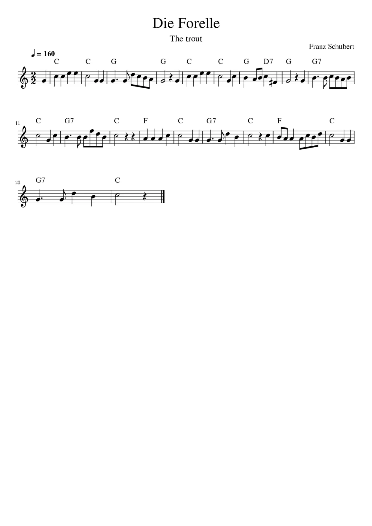 Die Forelle - Page 1