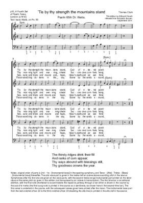 'Tis by thy strength the mountains stand