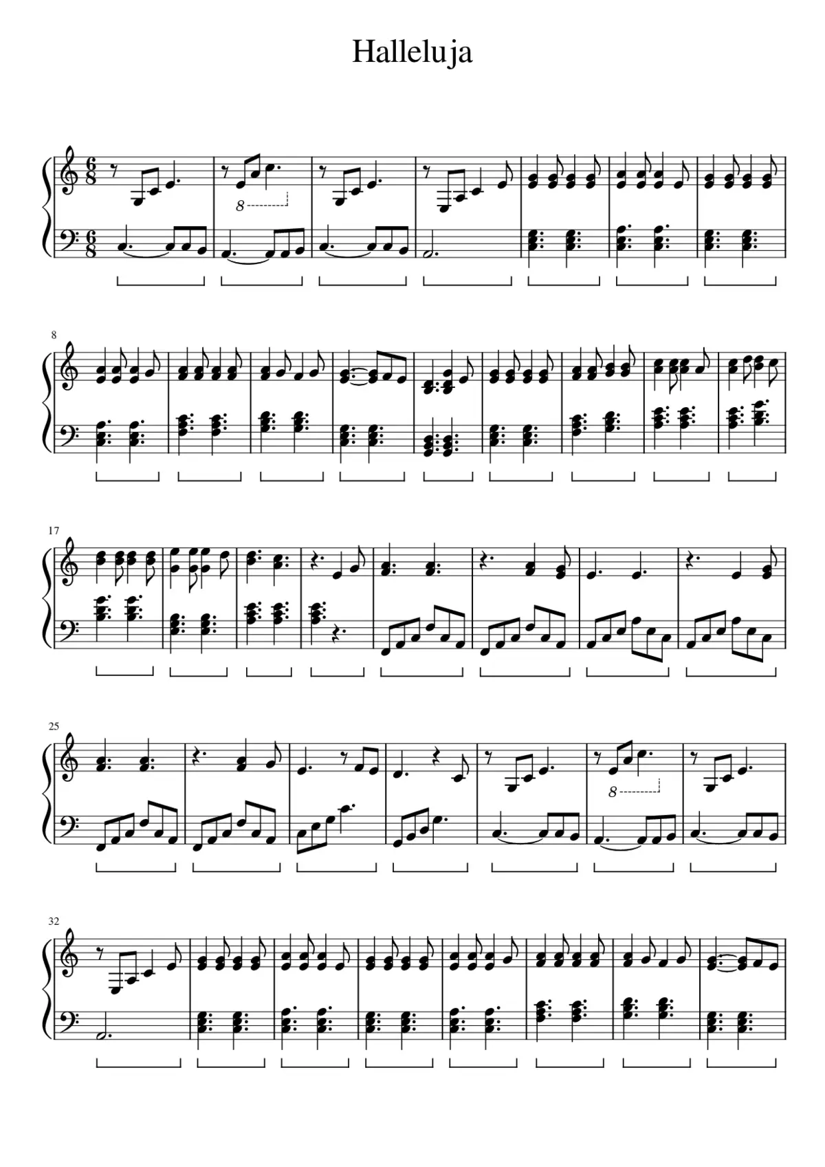 hallelujah - Page 1