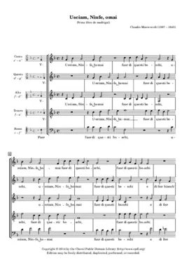 Usciam, ninfe, homai fuor di questi boschi