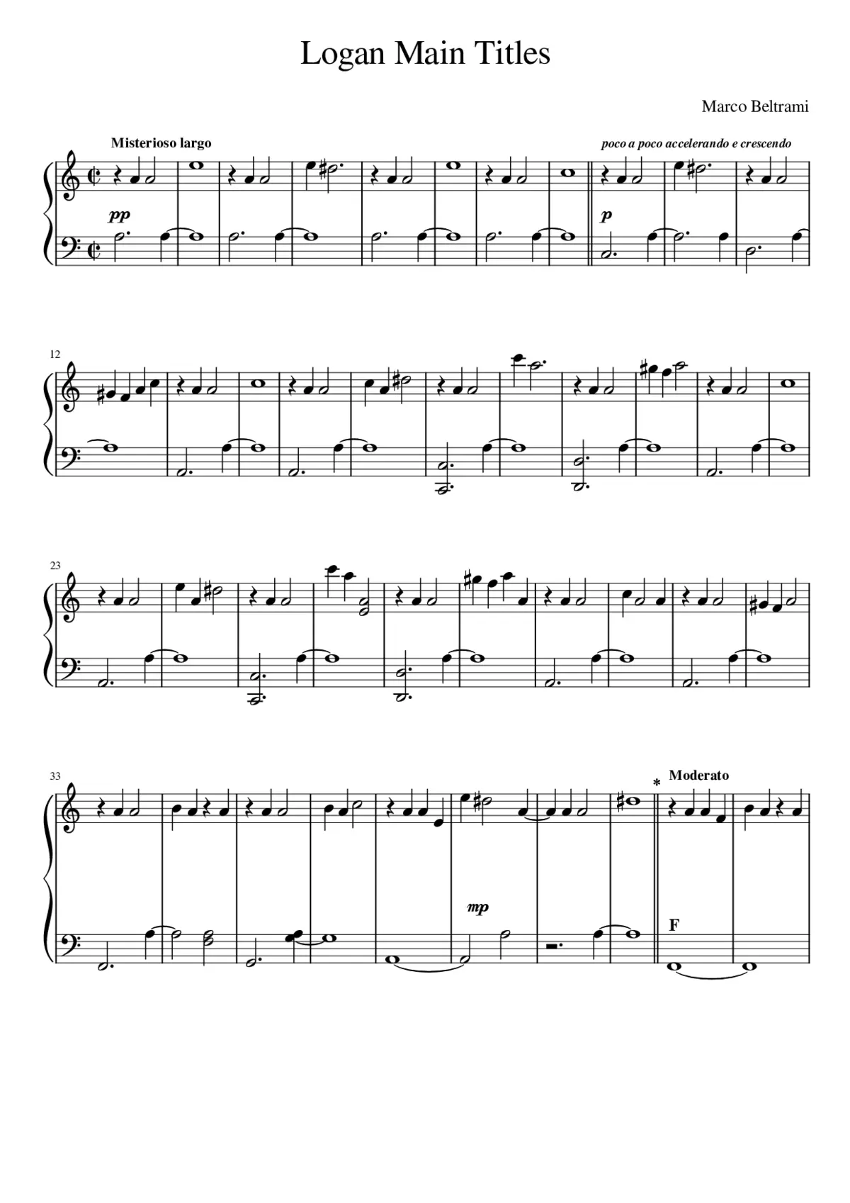 logan the wolverine - main titles - Page 1