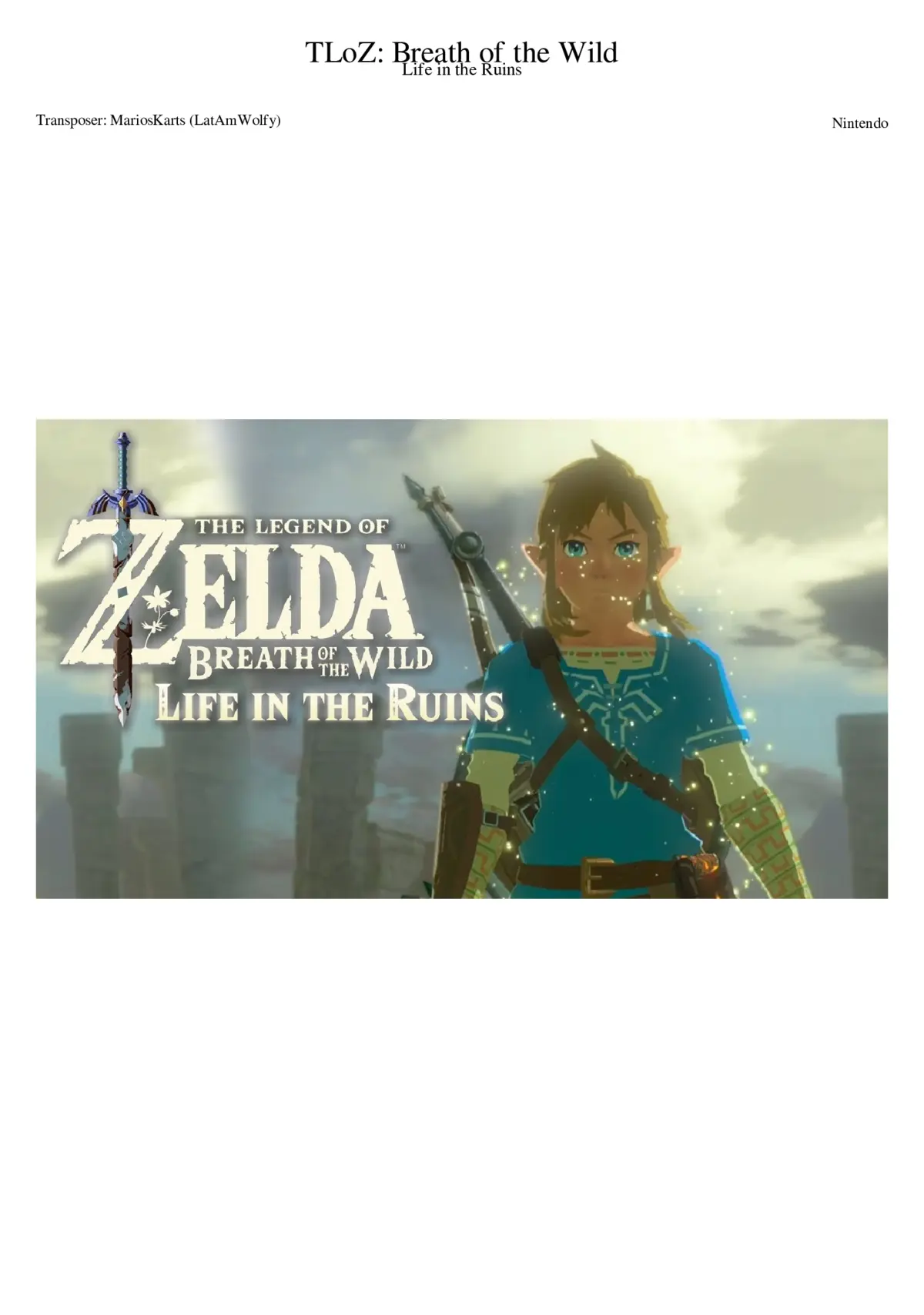 the legend of zelda breath of the wild - Life in the Ruins - Page 1