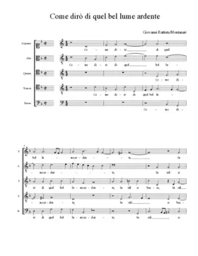 Come dirò di quel bel lume ardente