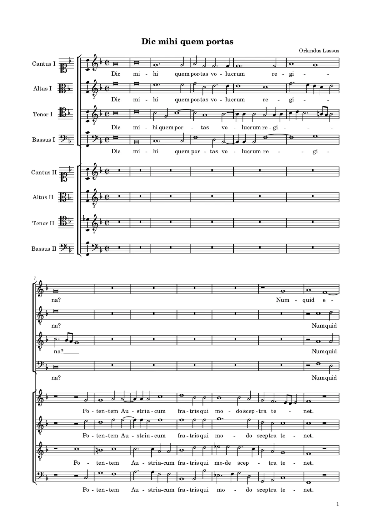 Dic mihi quem portas - Page 1