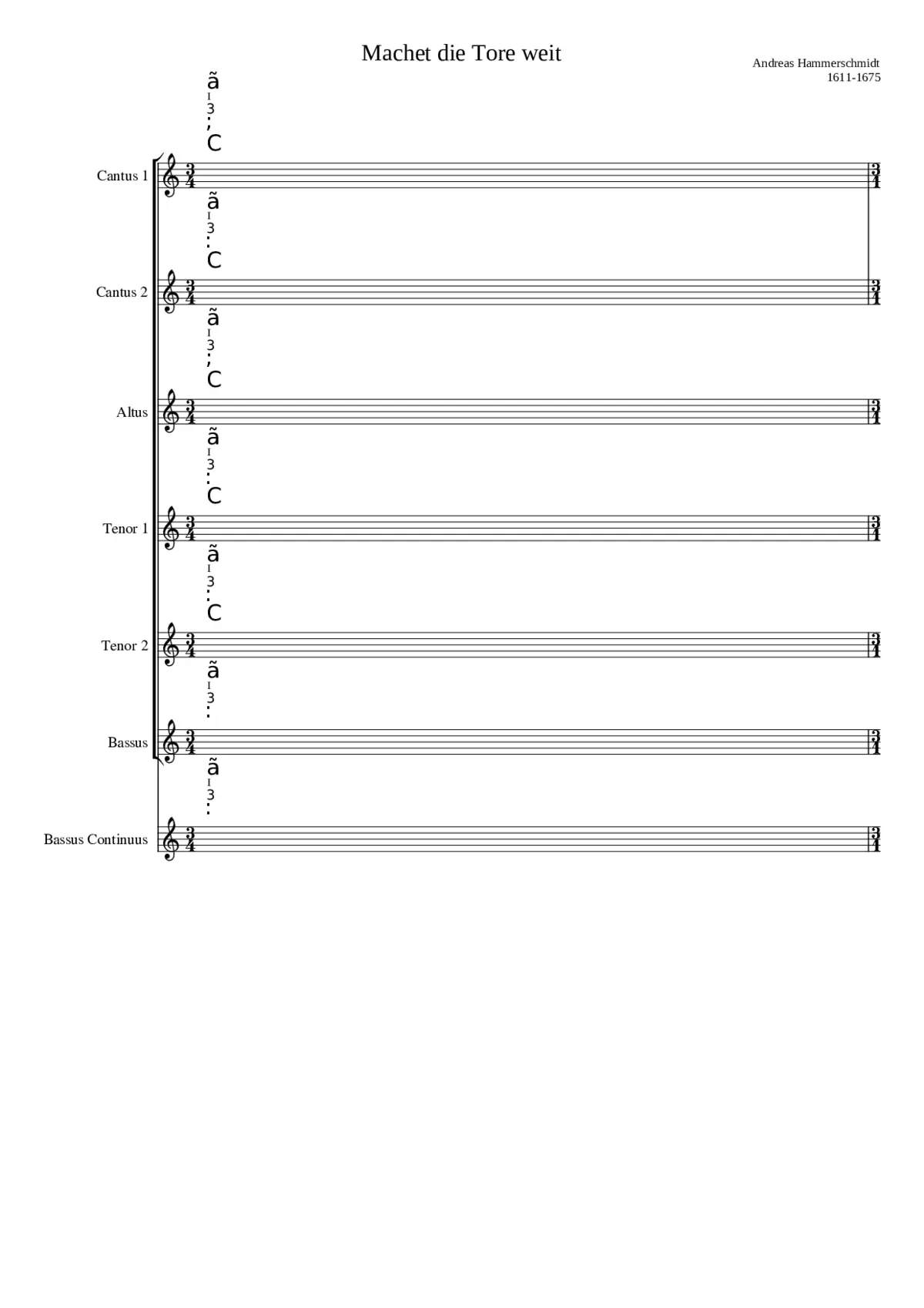 Machet die Tore weit (long version) - Page 1