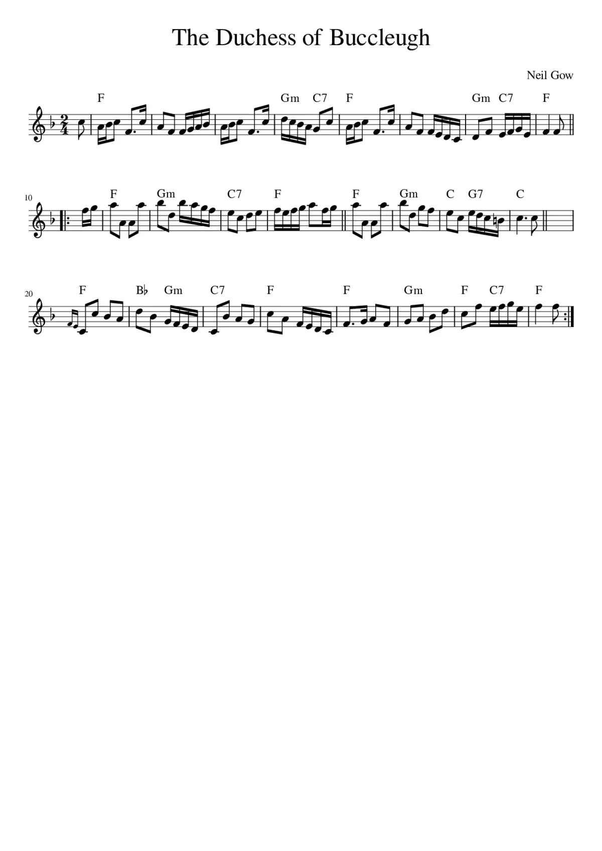 The Duchess of Buccleugh - Page 1