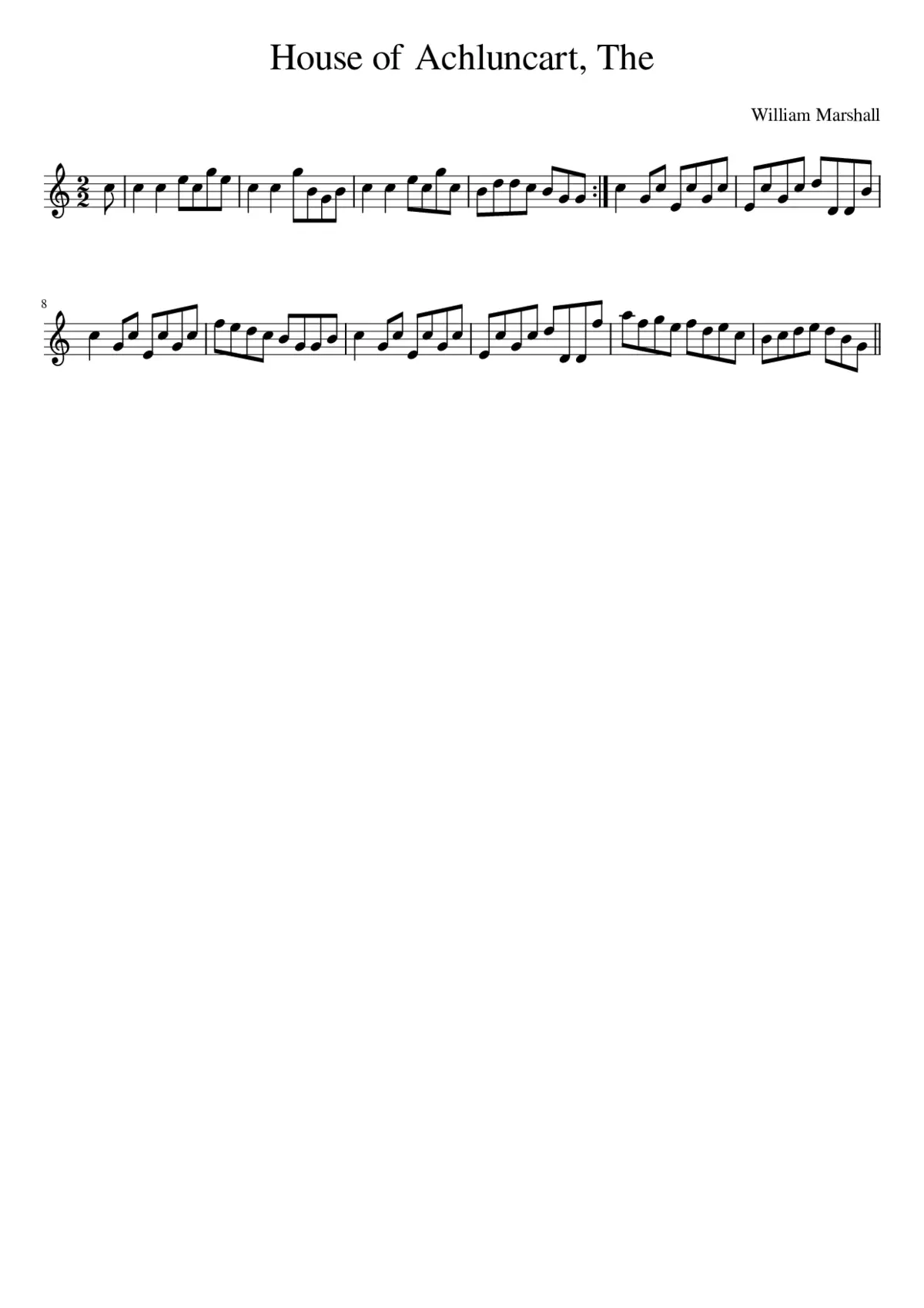 The House of Achluncart - Page 1