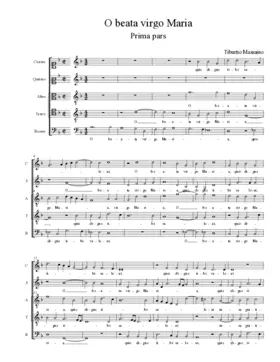 O beata virgo Maria