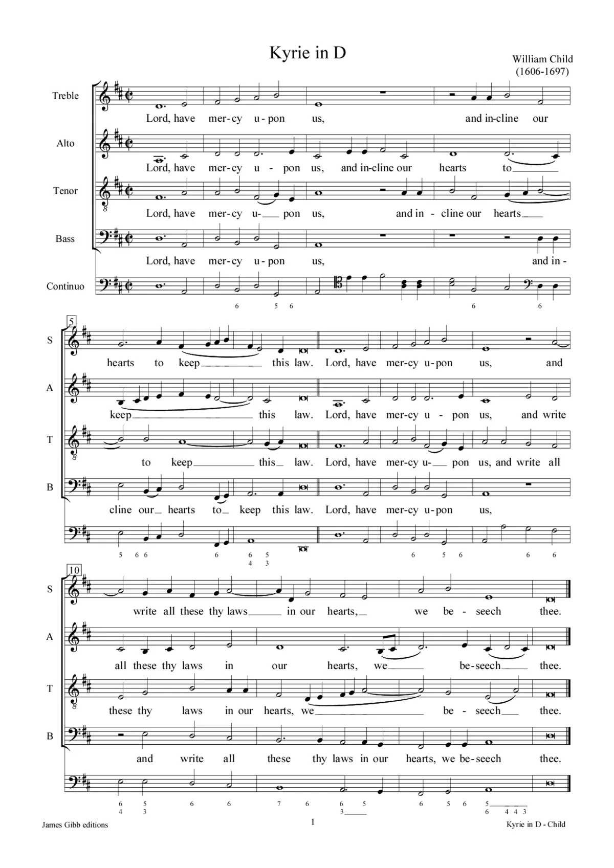 Kyrie in D - Page 1