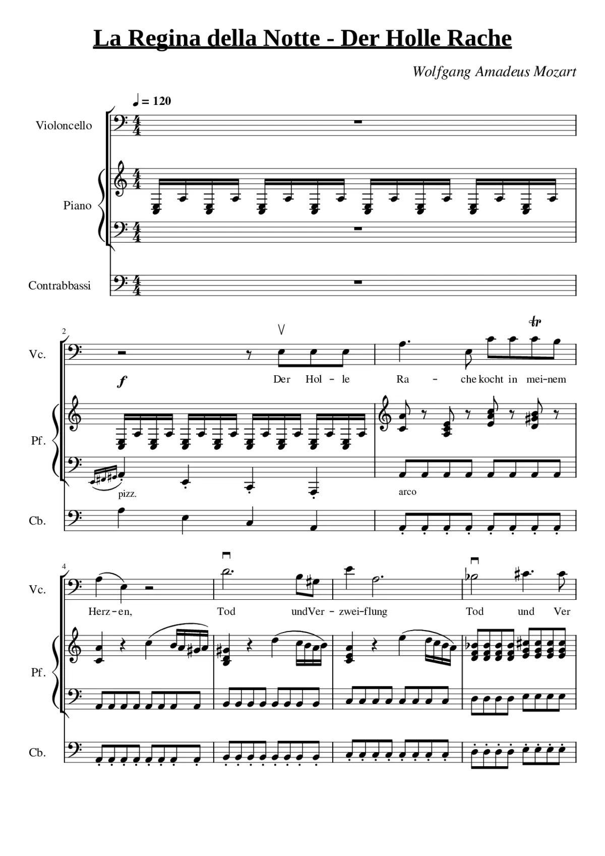 the magic flute - der hölle rache kocht in meinem herzen - the queen of the night - Page 1