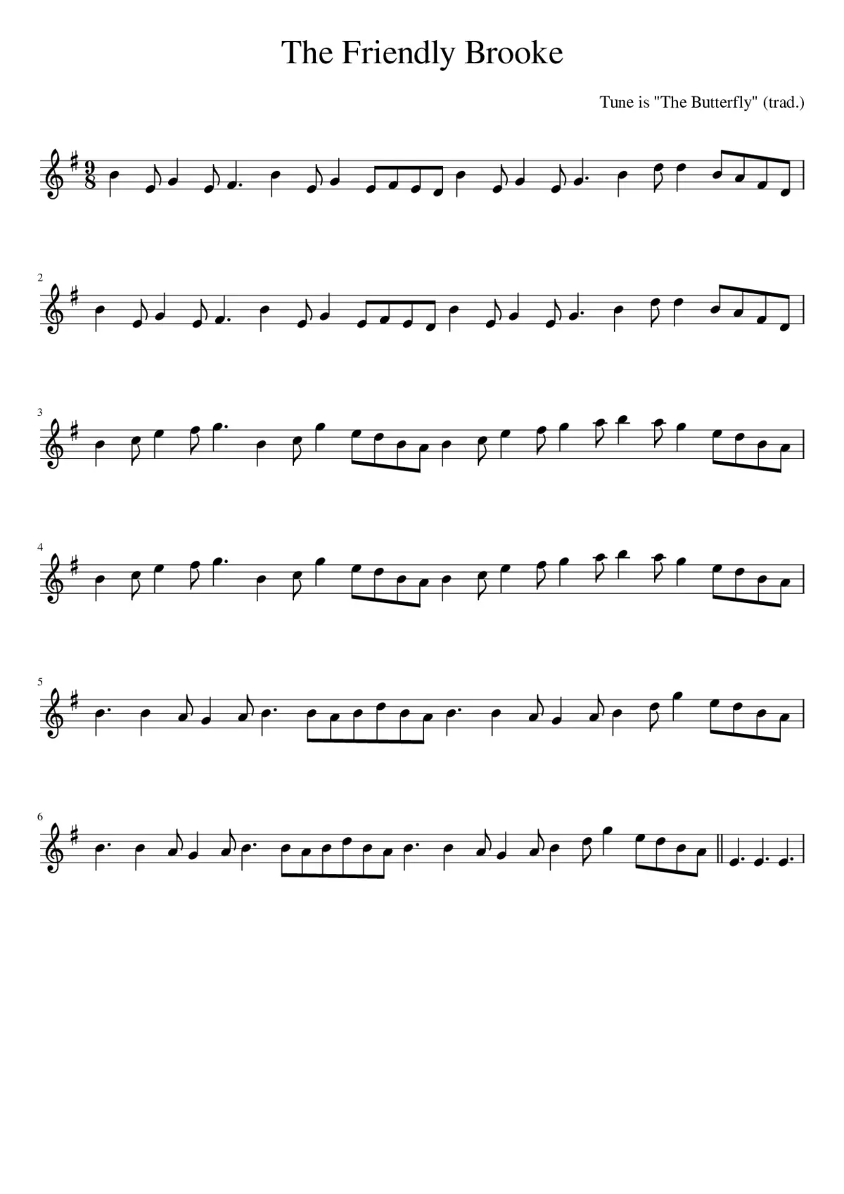 The Friendly Brooke - Page 1