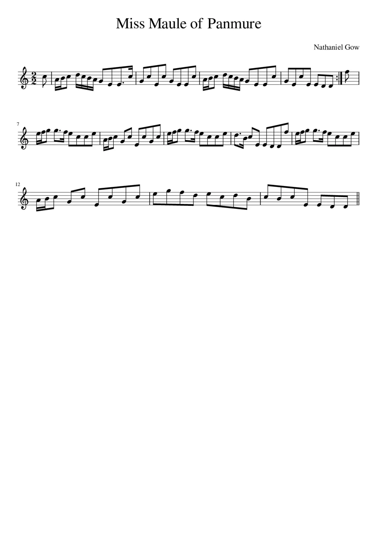 Miss Maule of Panmure - Page 1