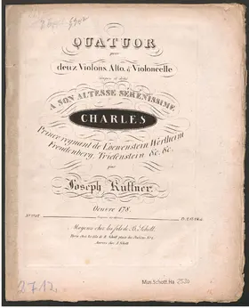 Quartet for 2 violins,viola and cello