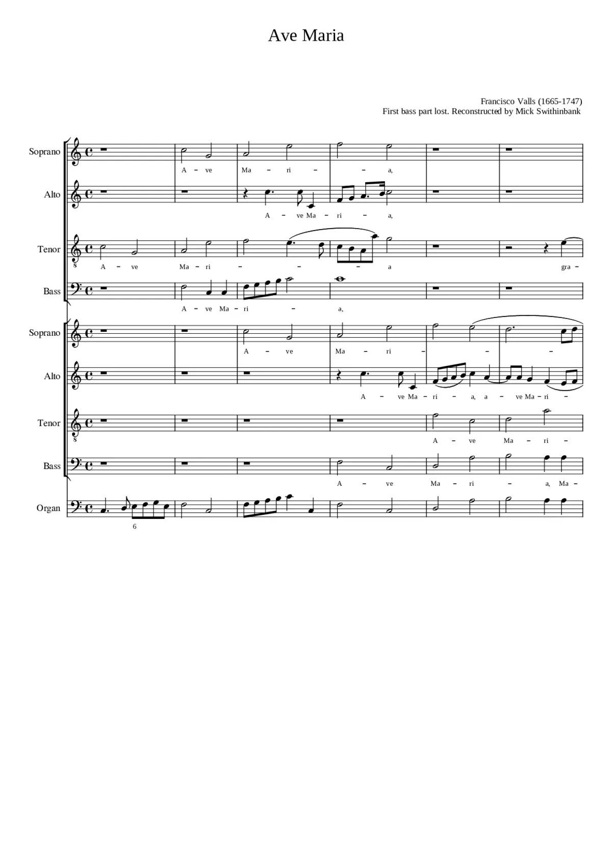 Ave Maria - Page 1