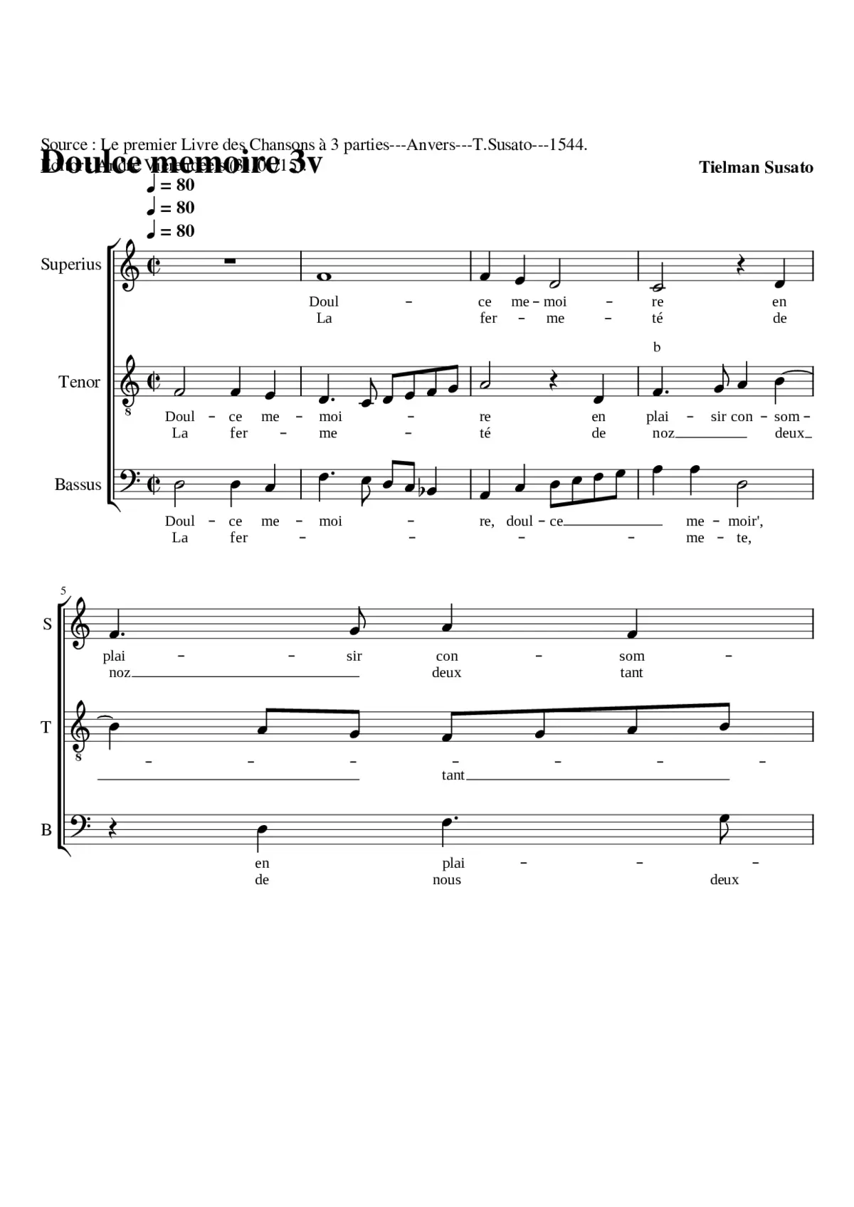 Doulce memoire - Page 1