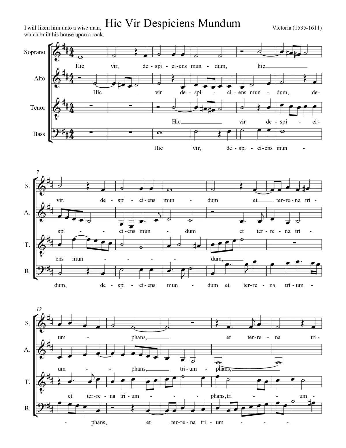 Hic vir despiciens mundum - Page 1