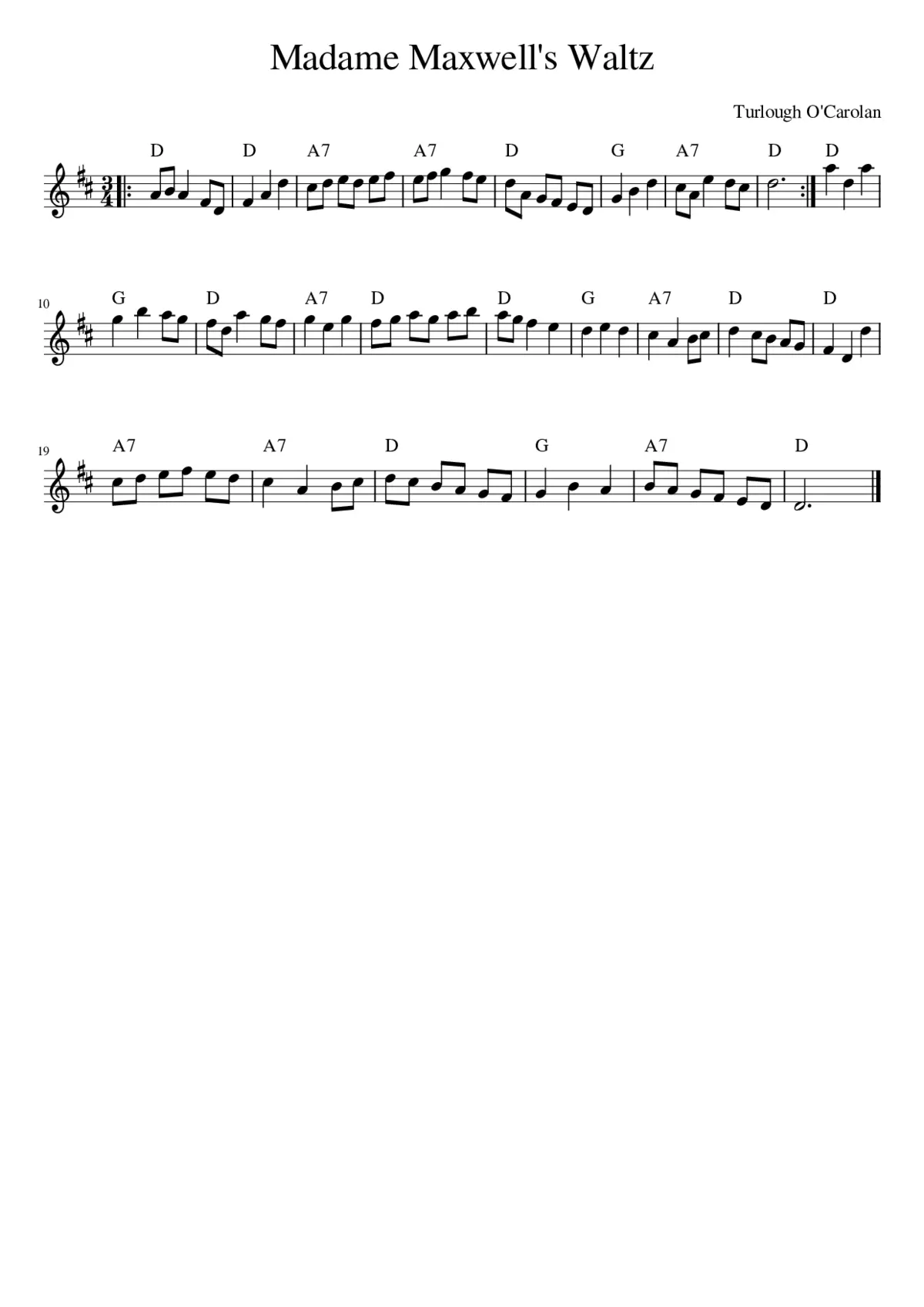 Madame Maxwell's Waltz - Page 1