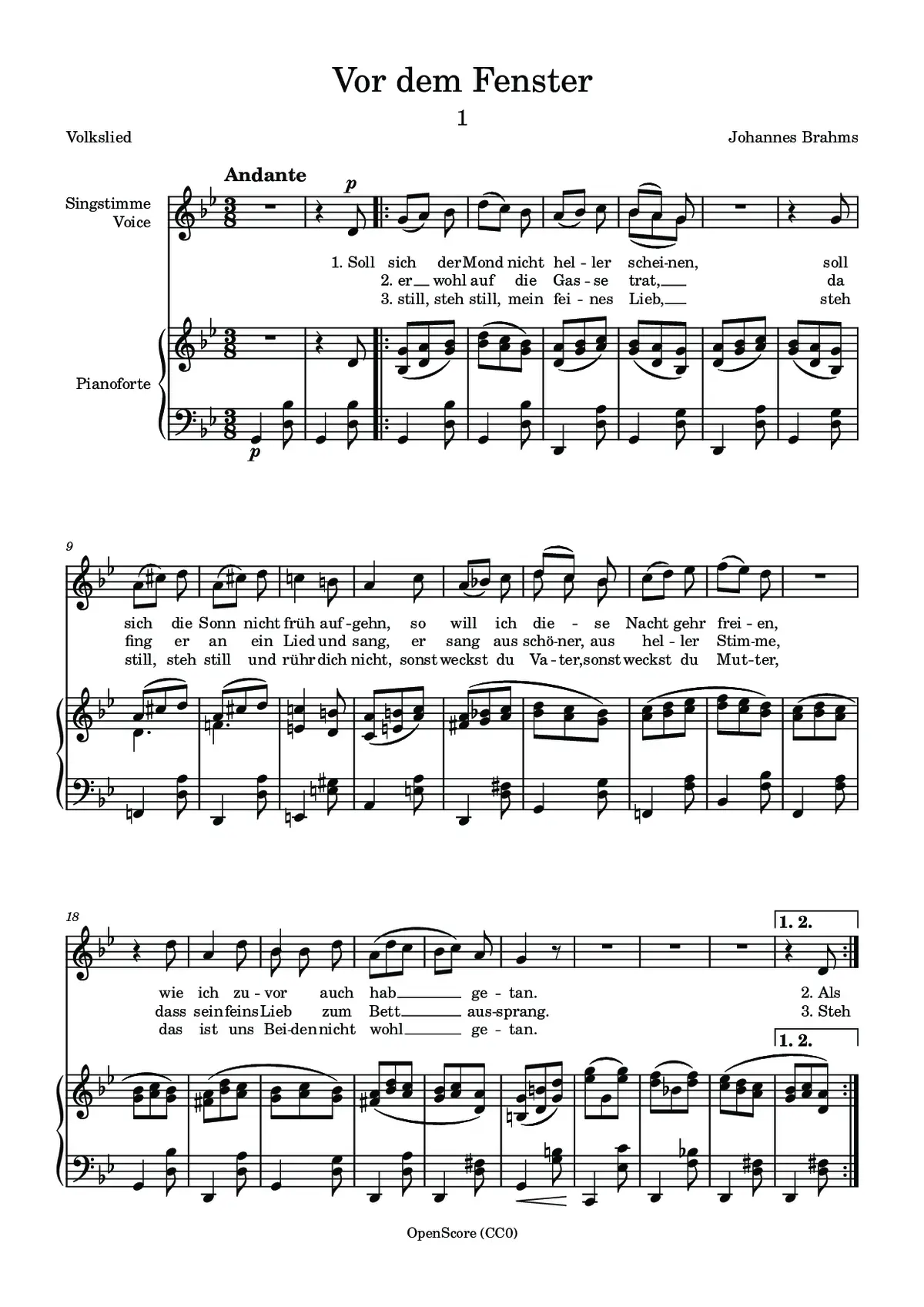 Vor dem Fenster - Page 1