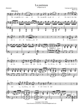 La Partenza, WoO 124