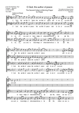 O God, the author of peace