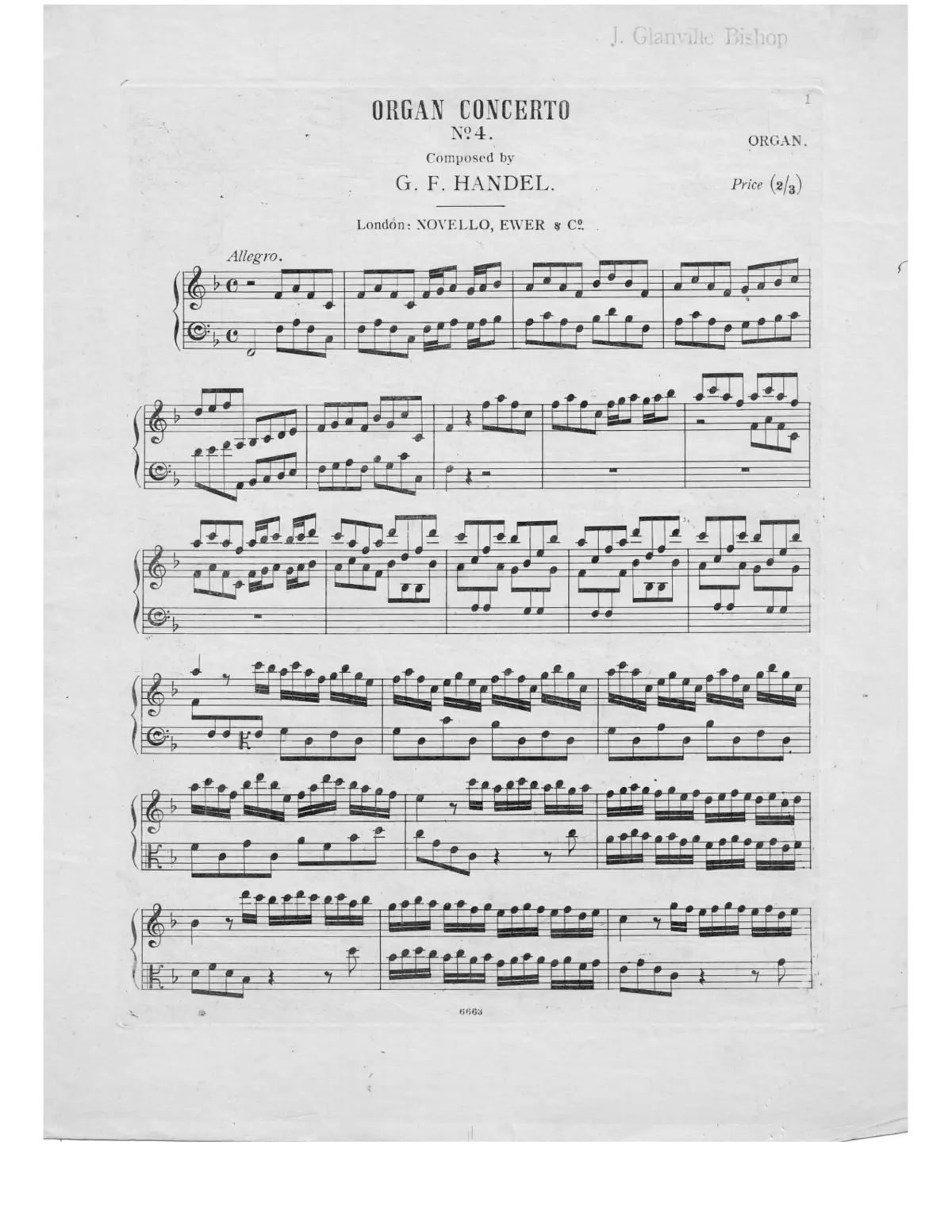 Organ Concerto in F major - Page 1