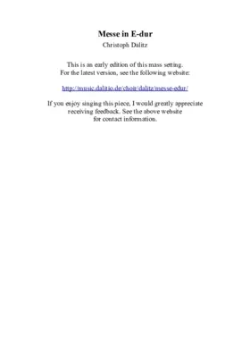 Messe E-Dur