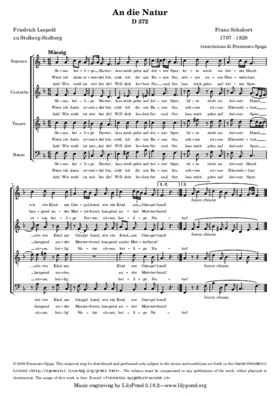 An die Natur, D 372