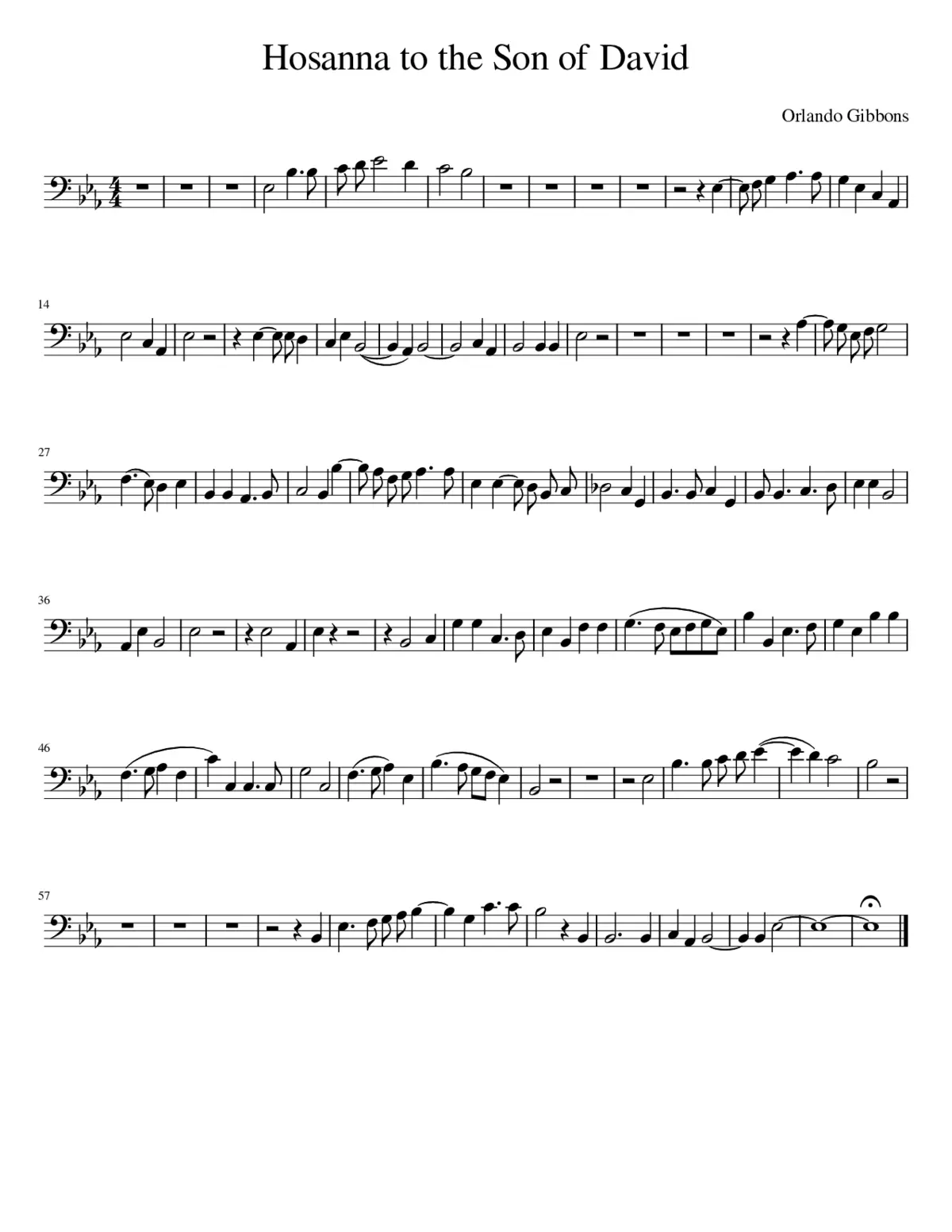 Hosanna to the Son of David - Page 1