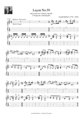 60 Lessons for 2 Guitars Op.168