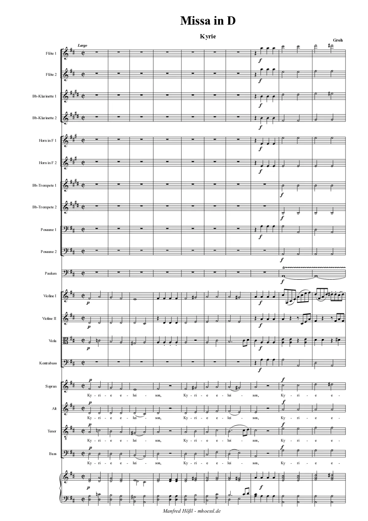 Missa in D - Page 1