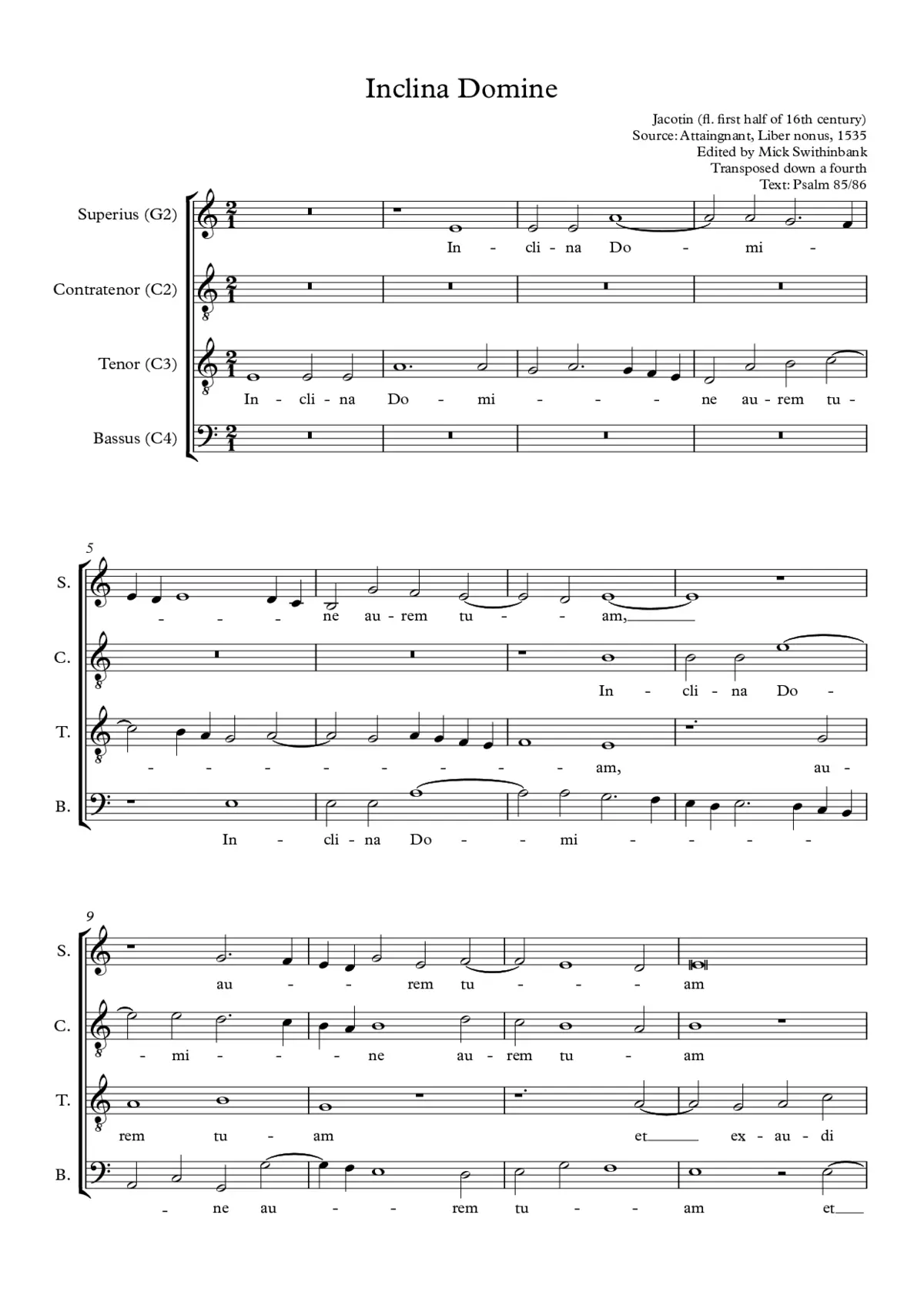 Inclina Domine II - Page 1