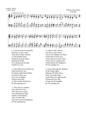 From the eastern mountains