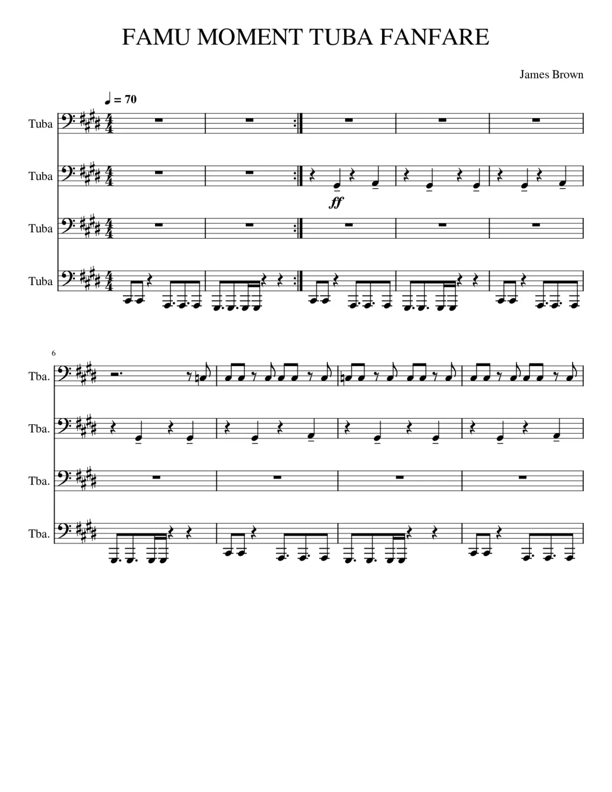FAMU MOMENT TUBA FANFARE - Page 1