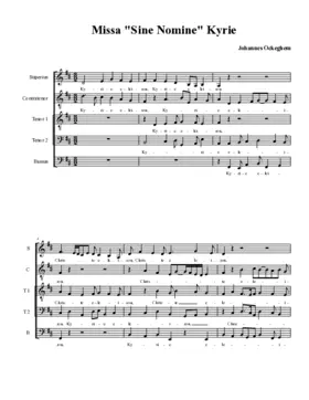 Missa sine nomine a 5
