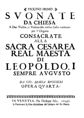 Suonate da Chiesa, Op.4