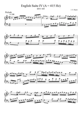 English Suite No.4 in F major BWV 809