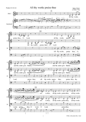 All thy works praise thee