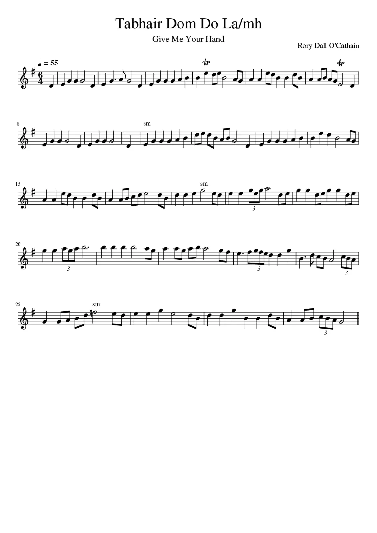 Tabhair Dom Do La/mh - Page 1